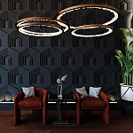 Гипсовая 3D Панель HEXAGON TEMPLE варинант исполнения - 1 | Loft Concept в Сочи