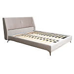 Кровать двуспальная серая Heart of the Bedroom варинант исполнения - 1 | Loft Concept в Сочи