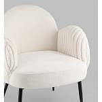 Полукресло Wave Stripes букле белый варинант исполнения - 2 | Loft Concept в Сочи