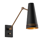Бра черного цвета с конусным металлическим плафоном Alora варинант исполнения - 1 | Loft Concept в Сочи