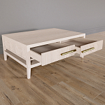 Кофейный стол Primo с двумя ящиками Светлый дуб варинант исполнения - 8 | Loft Concept в Сочи