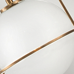 Подвесной светильник с белым плафоном в форме шара в арочной подвеске Hinkley варинант исполнения - 18 | Loft Concept в Сочи