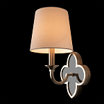 Бра с белым текстильным абажуром и фигурным основанием с зеркальной вставкой Vitorino варинант исполнения - 21 | Loft Concept в Сочи