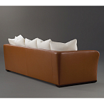 Элитарный современный диван Birmingham с кожаной спинкой варинант исполнения - 2 | Loft Concept в Сочи