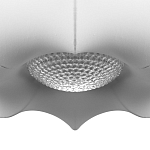 Подвесной светильник с белым фигурным абажуром и мягкими волнистыми краями Cloud Motion  варинант исполнения - 6 | Loft Concept в Сочи