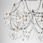 Люстра с каркасом из тонких металлических нитей и хрустальными подвесками Crystal Metal Threads Chandelier 60 варинант исполнения - 4 | Loft Concept в Сочи