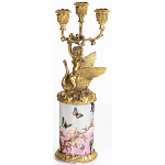 Фарфоровый подсвечник Лебедь с ангелом Asse варинант исполнения - 3 | Loft Concept в Сочи