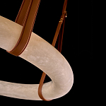 Люстра в форме обруча из натурального камня Minerals of Light варинант исполнения - 3 | Loft Concept в Сочи