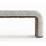 Банкетка Forli с элегантными латунными вставками  варинант исполнения - 2 | Loft Concept в Сочи