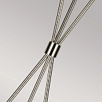 Торшер на трех тонких перекрещенных ножках с белым конусным абажуром из льна Feiss варинант исполнения - 7 | Loft Concept в Сочи