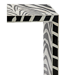 Консоль Дизайнерская Kenya Console ZEBRA Bone Inlay black варинант исполнения - 2 | Loft Concept в Сочи