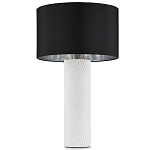 Настольная лампа с белым фактурным корпусом и черным абажуром Twisted варинант исполнения - 4 | Loft Concept в Сочи