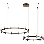 Люстра подвесная с цилиндрическими плафонами на двух круглых подвесах  Arnaut Light варинант исполнения - 4 | Loft Concept в Сочи