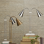 Настольная лампа c двумя поворотными плафонами TwoDirections варинант исполнения - 5 | Loft Concept в Сочи