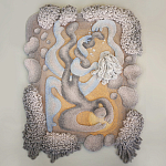 Тканый вручную монументальный настенный гобелен Soft Inception варинант исполнения - 3 | Loft Concept в Сочи