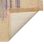 Ковер с геометрическим узором из комбинированного состава Full rhythm варинант исполнения - 4 | Loft Concept в Сочи