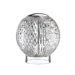 Настольная лампа с прозрачным шарообразным плафоном на цилиндрической подставке Crystal Globule варинант исполнения - 5 | Loft Concept в Сочи