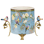 Фарфоровое кашпо с птицами Eden Garden варинант исполнения - 1 | Loft Concept в Сочи