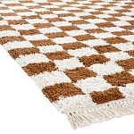 Ковер с шахматным принтом Chess Layout с эффектом шерсти варинант исполнения - 4 | Loft Concept в Сочи