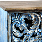 Комод с резным фасадом Blue Carved Chest of Drawers варинант исполнения - 4 | Loft Concept в Сочи