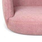 Банкетка пыльно-розовый велюр со спинкой и подлокотниками на 4-х деревянных ножках Aurora Pink варинант исполнения - 4 | Loft Concept в Сочи