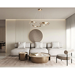 Люстра подвесная светодиодная в виде волнообразной ленты Ribbon Vortex варинант исполнения - 26 | Loft Concept в Сочи