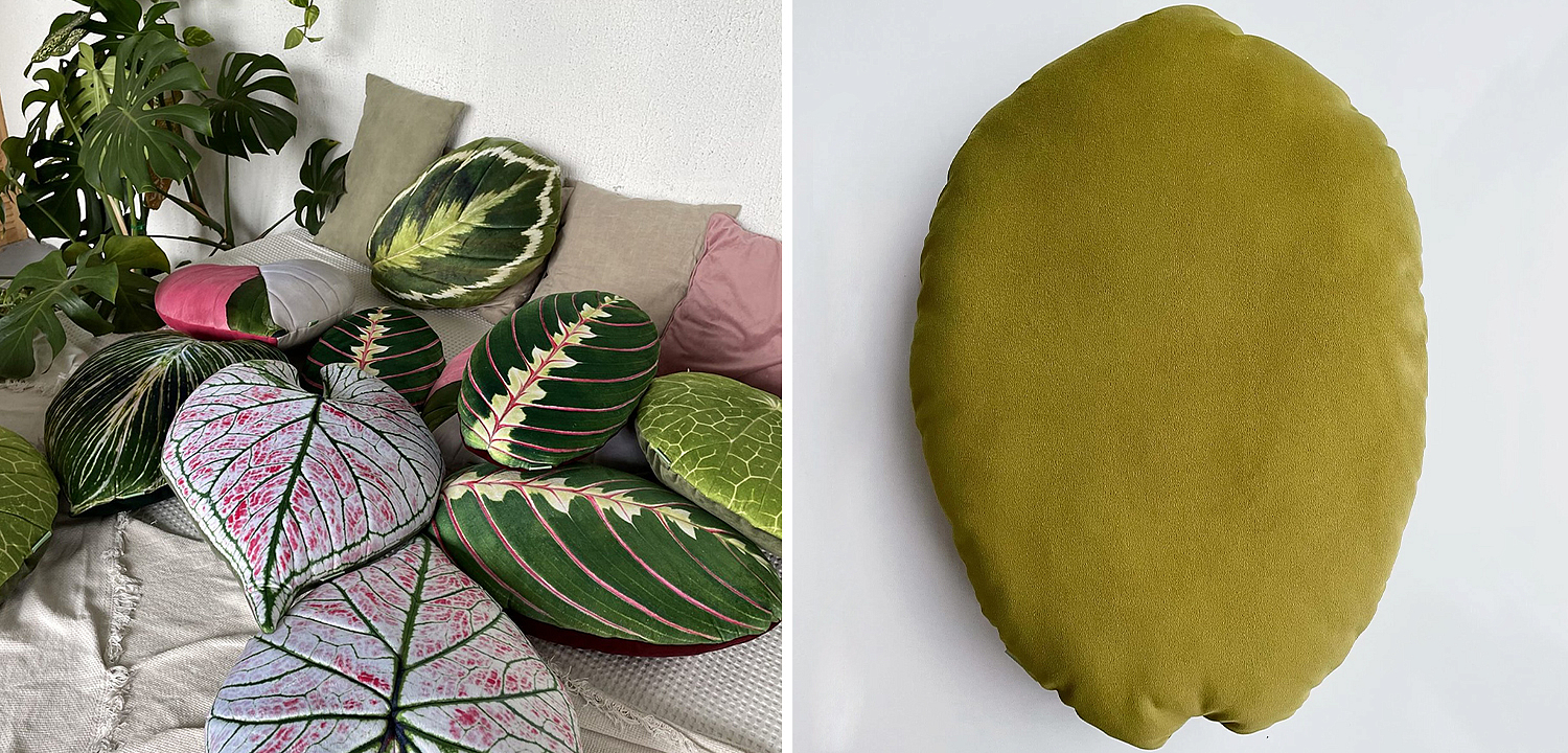 Декоративная подушка Botanical Cushion Calathea Medallion Декоративная подушка Botanical Cushion Calathea Medallion - Loft-Concept в Сочи
