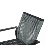 Стул темно-серый с высокой плетеной спинкой и сиденьем Braided Strength варинант исполнения - 8 | Loft Concept в Сочи