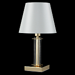 Настольная лампа с белым тканевым абажуром в форме конуса Laurent варинант исполнения - 8 | Loft Concept в Сочи
