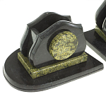 Настольный письменный набор из змеевика из 7-ми элементов Successful Leader варинант исполнения - 5 | Loft Concept в Сочи