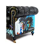 Кресло "Баския и Уорхол" Basquiat Warhol graffiti chair натуральная кожа варинант исполнения - 3 | Loft Concept в Сочи