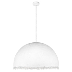 Подвесной светильник в форме купола белого цвета с ажурной бахромой Tactile Line варинант исполнения - 2 | Loft Concept в Сочи