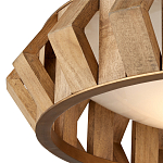 Люстра круглая из толстых деревянных реек Wooden Slats варинант исполнения - 1 | Loft Concept в Сочи