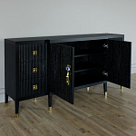 Большой Комод-буфет Elsa Dreams Black с ящиками варинант исполнения - 5 | Loft Concept в Сочи