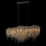 Люстра подвесная с металлическими дугами и длинными цепочками 115 см Atlantis Chain варинант исполнения - 10 | Loft Concept в Сочи