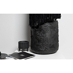 Напольная лампа черная с текстильными элементами "ЯРВИ" варинант исполнения - 6 | Loft Concept в Сочи