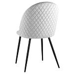 Мягкий стул в сером велюре Miruna Chair варинант исполнения - 4 | Loft Concept в Сочи