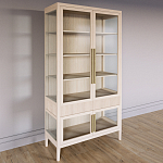 Витрина Primo со стеклянными фасадами и 2 ящиками Светлый дуб варинант исполнения - 2 | Loft Concept в Сочи