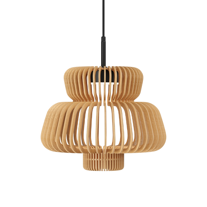 Подвесной светильник Namiki 2700-4000К 14Вт Черный Древесина в Сочи | Loft Concept 