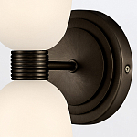 Бра для ванных комнат вертикальное с двумя матовыми белыми стеклянными плафонами Hinkley варинант исполнения - 3 | Loft Concept в Сочи