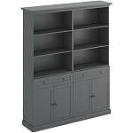 Двойной стеллаж с ящиками и дверцами Percent Rack варинант исполнения - 1 | Loft Concept в Сочи