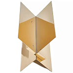 Дизайнерский журнальный стол фигурный золотого цвета Ufuri варинант исполнения - 1 | Loft Concept в Сочи