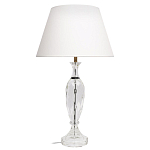Настольная лампа хрустальная с белым абажуром Diamond Facets варинант исполнения - 1 | Loft Concept в Сочи
