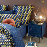 Тумба с одной дверцей Scale Ornament Blue Nightstand варинант исполнения - 5 | Loft Concept в Сочи