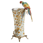 Ваза фарфоровая с птицей на бронзовой ветке Garden of Eden варинант исполнения - 1 | Loft Concept в Сочи