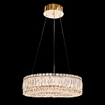 Люстра подвесная круглая из прозрачного хрусталя с золотым корпусом Selfsufficient варинант исполнения - 2 | Loft Concept в Сочи