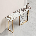Консоль с прямоугольной мраморной столешницей Vivian Console варинант исполнения - 2 | Loft Concept в Сочи