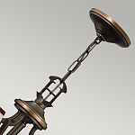 Люстра бронзового цвета с бежевыми абажурами из органзы в классическом стиле Hinkley варинант исполнения - 10 | Loft Concept в Сочи