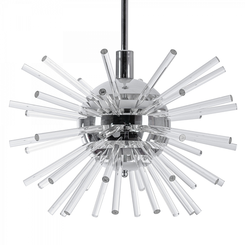 Bakalowits Miracle Sputnik Chandelier with Crystal Glass Rods Хром Прозрачное Стекло в Сочи | Loft Concept 