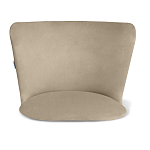 Барный стул со спинкой на 4-х коричневых ножках Бежевый Велюр Ava Charm варинант исполнения - 3 | Loft Concept в Сочи